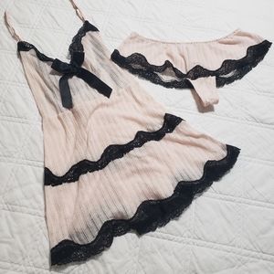 Victoria's Secret Lingerie Pink Black